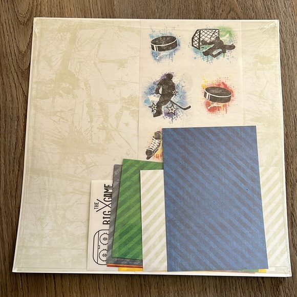 NWT Creative Memories Primary Hockey Additions, 12x12 inch. - Picture 4 of 4